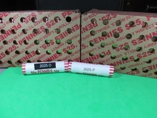 2025 Philadelphia & Denver Lincoln Cent Rolls (Two rolls BU Cents, OneP & OneD)