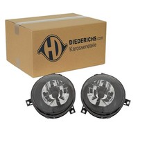 DIEDERICHS TUNING H4 SCHEINWERFER SATZ KLARGLAS SCHWARZ passend für VW LUPO