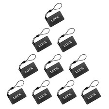 BIWIBON 10-Piece IC Cards - RFID Key Fobs for Smart Locks, 10 Pieces, Black