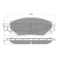 Satz Bremsbeläge Bremsklötze vorne für Toyota Auris E15 E18 Mirai JPD1 | 2429