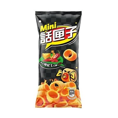 12 pkgs× ( Lay's) mini hoops corn chips - spicy cheese flavour 42g each