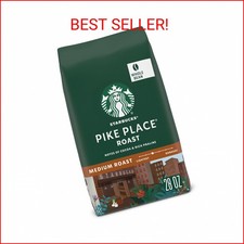 Starbucks Whole Bean Coffee, Medium Roast Coffee, Pike Place Roast, 100 Arabica
