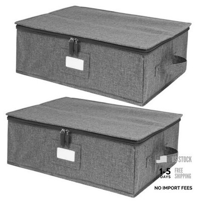 China Storage Containers Hard Shell 2 Pack, Platter Storage Case 17'' x 2 PACK