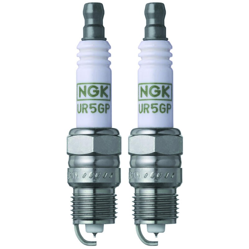 NGK Spark Plug 3547 2-PACK G-Power UR5GP 14mm Copper Core Platinum, HR 5