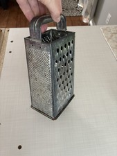 Vintage 4-stronna metalowa tarka do sera wszystko w jednym 