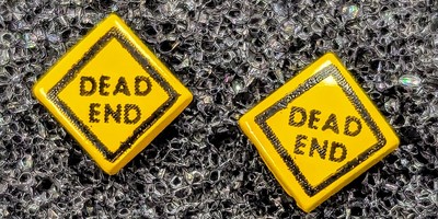 1980s Vintage Dead End Earrings