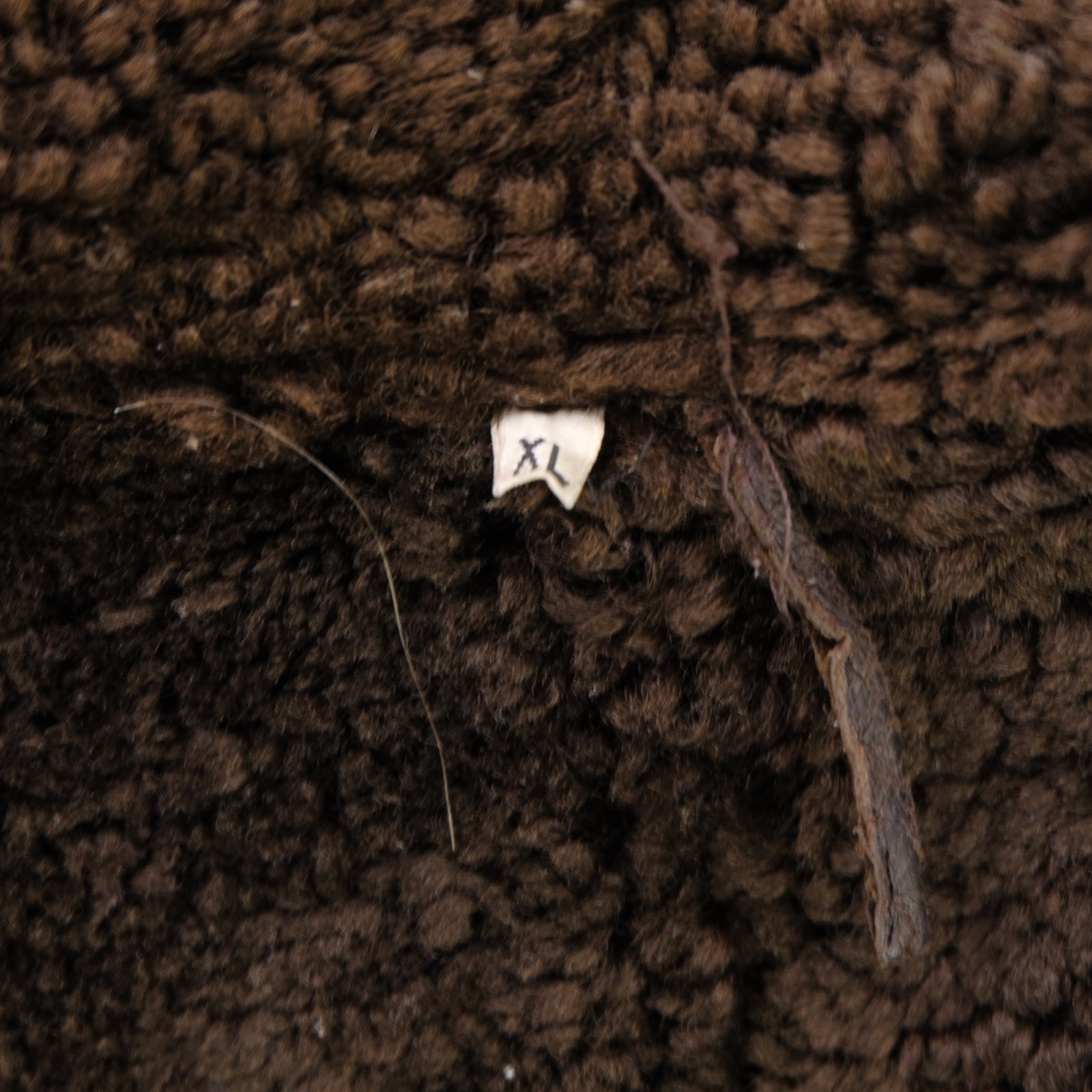 Rare Vintage Shearling Leather Aviator Flight Bomber Jacket 70s 80s Brown SZ XL