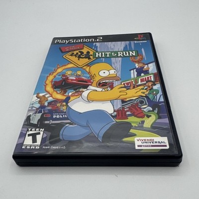 The Simpsons Hit & Run PS2 PlayStation 2 CIB Complete Black Label w/Reg Card VG+