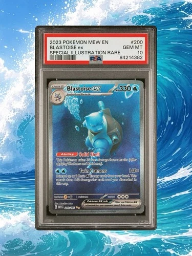 Blastoise ex 200/165 PSA 10 Special Illustration Rare Scarlet & Violet 151 Holo