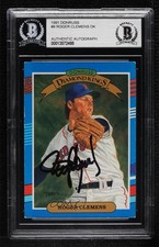 BAS 1991 Donruss Diamond Kings Roger Clemens #9 BGS Authentic Auto ow6