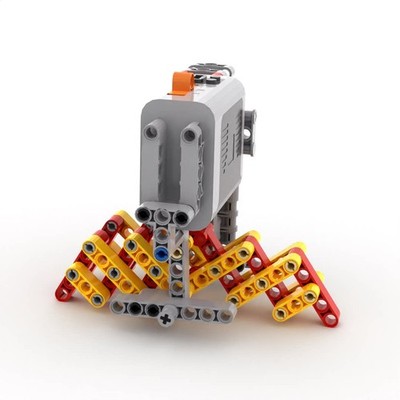 Building block electric gear engineering machinery model assembly crab walking