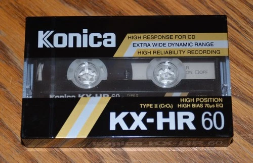 new sealed KONICA KX-HR 60 min 1987 JAPAN Type II high bias Cassette tape