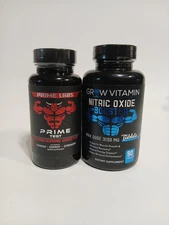 Prime Labs Testosterone Booster Nitric Oxide  Supplements Bundle grow vitamin 