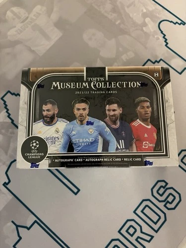 2021-22 TOPPS UEFA CHAMPIONS LEAGUE MUSEUM COLLECTION SOCCER HOBBY BOX NEW