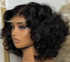 Donor Hair.2 By 4 Closure Wig.10 Inches