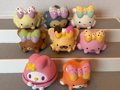Lot of 8 Smooshy Mushy Squeeze Toys Hello Kitty & Friends Sugar Fix 3''