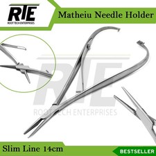 Dental Orthodontic Mathieu Needle Holder Forceps Slim Line Narrow Ligature Plier