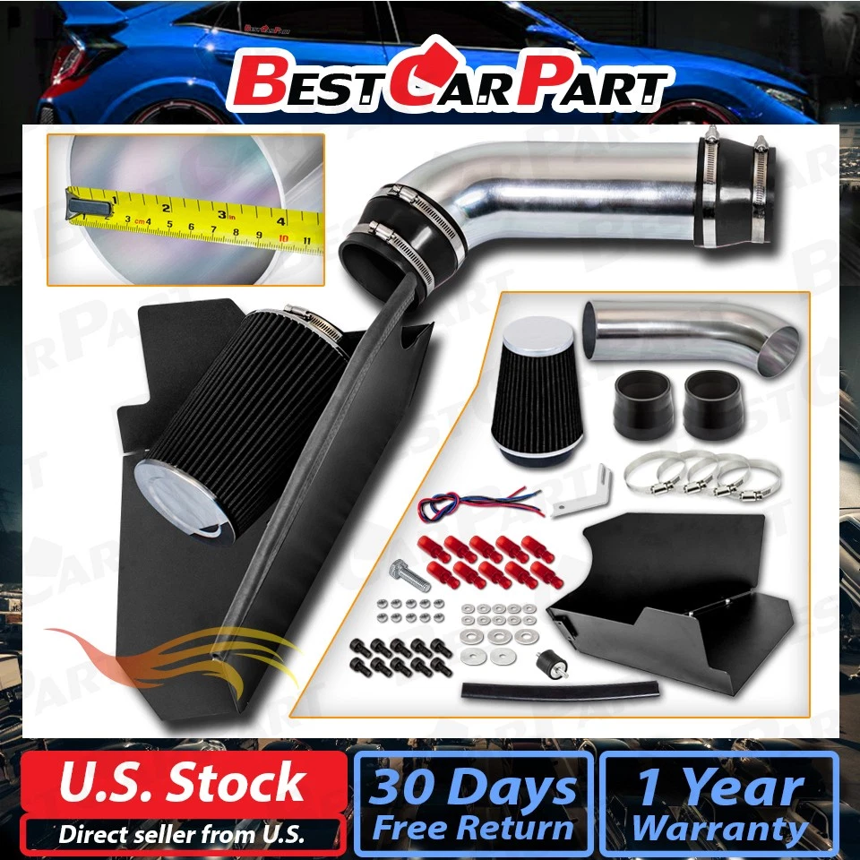 BCP NEGRO 96-00 C/K 2500 3500 Suburban Tahoe 5.0/5.7 protector térmico admisión de aire frío Foto 2 de 4