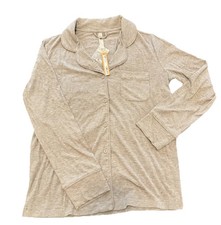 NEW Skims Soft Lounge Modal Ribbed Pajama Sleep Top -Gunmetal-Small-Clean Girl