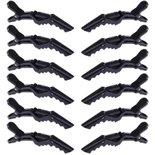 12 pcs Black Alligator Hair Clips for Women Styling Sectioning Salon