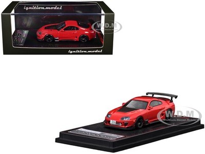 TOYOTA SUPRA (JZA80) RZ RHD RED 1/64 DIECAST MODEL CAR BY IGNITION MODEL IG3882