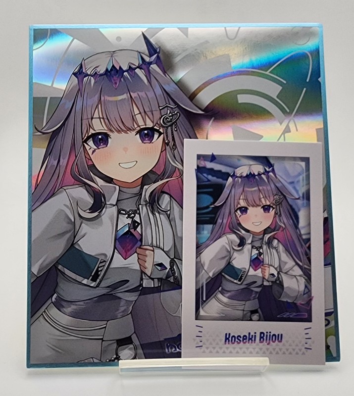 Koseki Bijou Biboo hololive SUPER EXPO 2026 Shikishi Message Board and Cheki