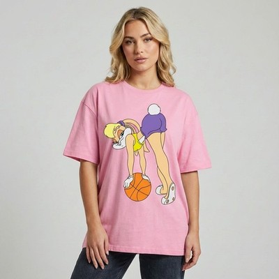 T-Shirt mit Bugs & Lola Bunny Motiv | Lustiges Cartoon Fun Shirt | Unisex |