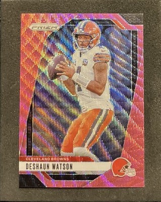 2024 Panini Prizm - Deshaun Watson #64 Pink Wave Prizm Cleveland Browns