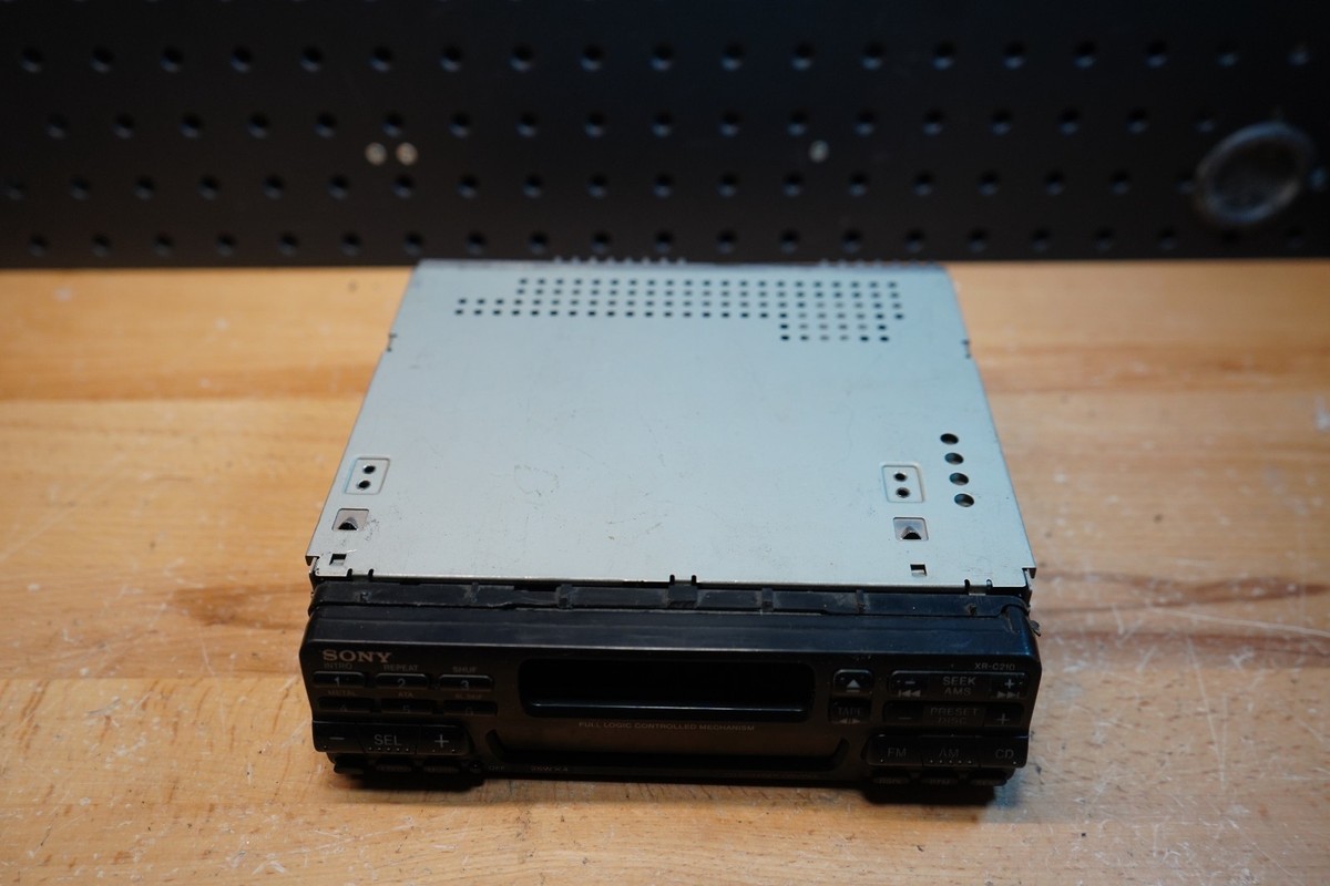 O) Sony XR-C210 AM/FM Cassette Car Stereo Head Unit Vintage Flip