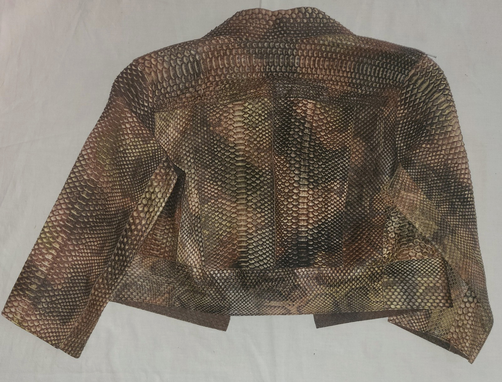 PRADA ~ Real snakeskin PYTHON short jacket /boler… - image 14