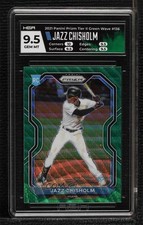 2021 Panini Prizm Tier II Green Wave Jazz Chisholm #136 HGA 9.5 GEM MINT 0ji1