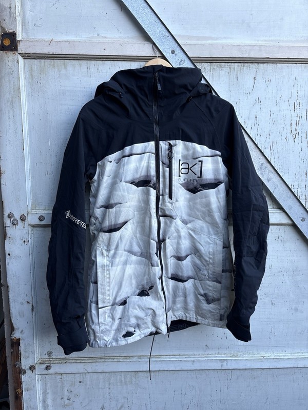 Burton AK Goretex Embark Graphic Snow Zip Up Ski Jacket Women’s Size Small