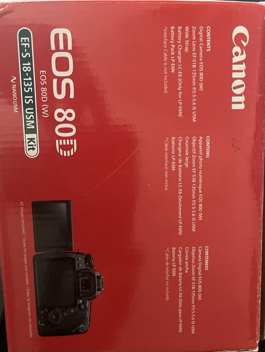 Canon EOS 80D 24.2 MP Digital SLR Camera - Black (with EF-S 18