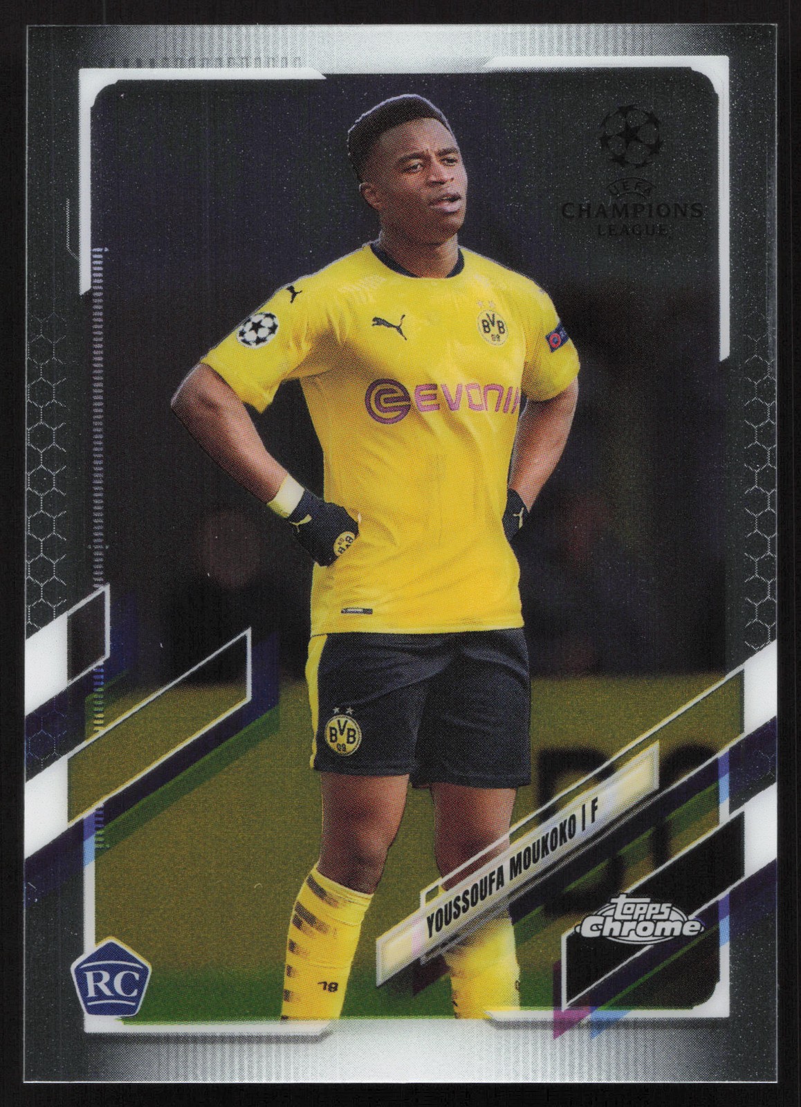 2020-21 Topps Chrome UEFA Champions League #55 Youssoufa Moukoko
