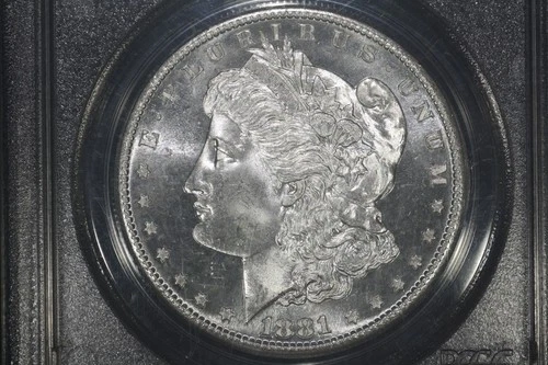 1881-S Morgan Dollar, PCGS MS-66 OGH