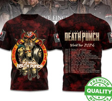 Five Finger Death Punch World Tour 2024 3D AOP Shirt Unisex S-5XL OM2178