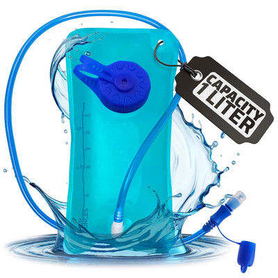 Water Bladder for Hiking Backpack   1L/1.5L TPU Material Hydration Bladder with