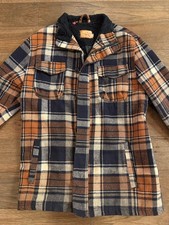 Altamont Mens Plaid Jacket Large Navy Orange ...