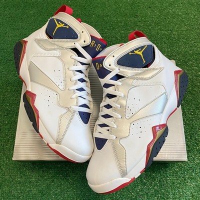 Size 10 - Air Jordan 7 Retro 2004 Olympic Sneakers Mens 304775-171