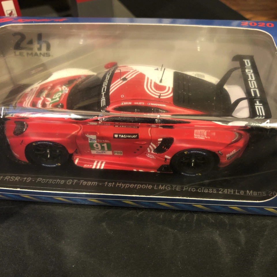IMPRESIONANTE Porsche duo SET 911 RSR tipo 991 12 horas Sebring 2020 diecast spark 1,43 Foto 4 de 4