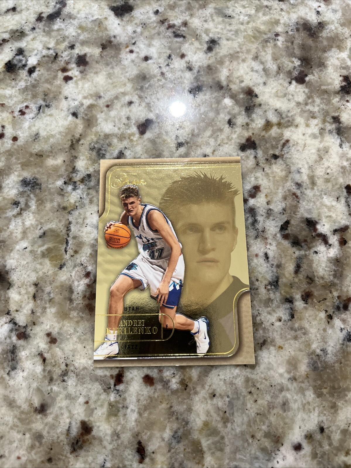 2003-04 Fleer Flair Andrei Kirilenko Gold #'d 22/100