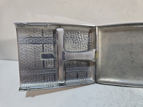 Estuche de Cigarrillos Evans Funcionamiento De Colección Trig A Lite Encendedor Tono Plateado 7508/16 - Imagen 3 de 11