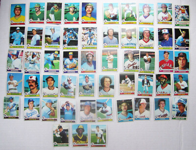 1979 Topps Baseball Card Lot of 53 Common Ken Brett Phil Niekro Buddy Bell Gura+