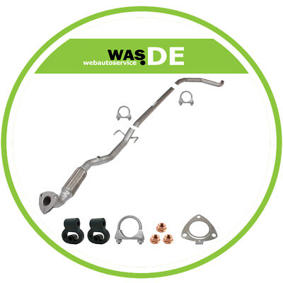 Mittelrohr ab Kat Opel Corsa D 1.2 Abgasrohr Flexrohr 2005-2012 inkl. Anbaukit