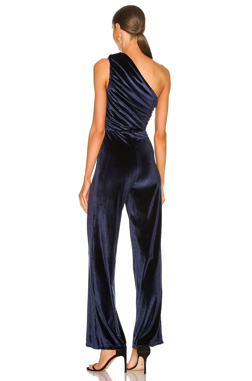 HOUSE OF HARLOW 1960 X REVOLVE BRIANZA JUMPSUIT IN BLUE VELVET SIZE S *RRP £203 image 3