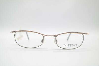 Vintage Viventy Bernd Berger 7124 Bronze Silver Black Oval Glasses NOS