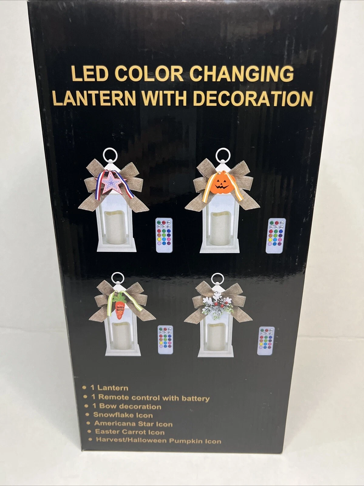 LED Color Changing Lantern with Decorations