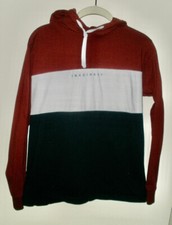  181 Ricky Singh Denim  Flower Hoodie Shirt Mens M Color Block Imaginary