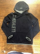 Boys Under Armour Hoodie Loose Cold Gear Black 1322584 "ATHLETE" sz Large