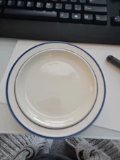 Elegance II Collection Mariner Blue Dessert/Bread Plates Japan Set Of 4 